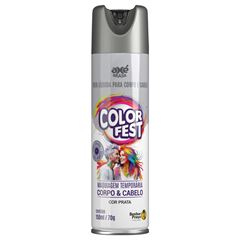 Tinta Temporária Color Fest Axe Brasil Prata 150ml