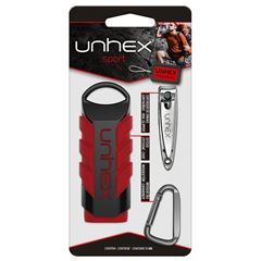 Estojo 02 Merheje Vermelho Cortador Unhex Preto e Mosquetão