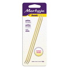 Palito de Madeira para Unhas Merheje Basic C/6