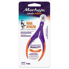 Alicate para Cutículas Merheje Touch Super Violeta/Laranja