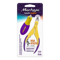 Conjunto Merheje Alicate +Cortador Touch Amarelo/Violeta