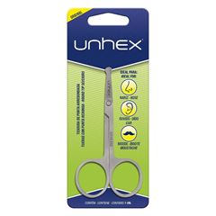 Tesoura Merheje Unhex para Narix e Bigode Ponta Arrendoda For Men