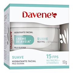 Creme de Aveia Hidratante Facial Davene FPS15 Suave 50g