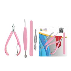 Conjunto Nybc Alicate para Cuticulas Espatula Lixa e Pinca REF CJAMEPLUP