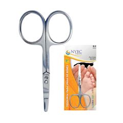Tesoura Para Unhas Nybc Bebe Prata REF TUB-312