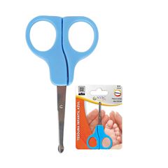 Tesoura Para Unhas Nybc Infantil Azul REF TUIA-98