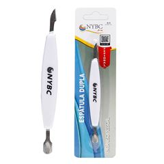 Espatula para Unhas Nybc Dupla Branca REF EUDB-122