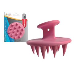 Escova Massageadora Nybc Silicone Rosa REF EM-80RS