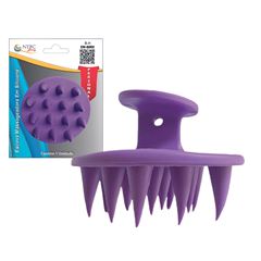 Escova Massageadora Nybc Silicone Roxa REF EM-80RX