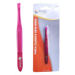Pinça Nybc Classica Reta Rosa REF PCRS-89