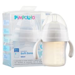 Mamadeira Pimpolho Silicone Soft Sense Branca 180ml