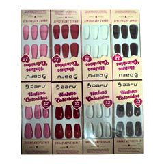 Unha Postica Dafu Adesivo Duplo Cores Sortidas DF-UNPT12-2