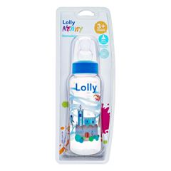 Mamadeira Lolly Nenny Tip Silicone R Azul 240ml
