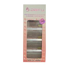 Cilios Para Extensão Em Tufus Dafu Fio A Fio Mix 9MM-14MM 20P-0.10-D 9-14Mix