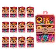 Conjunto Elastico Para Cabelo E Mini Piranhas DF400-RB7802-2