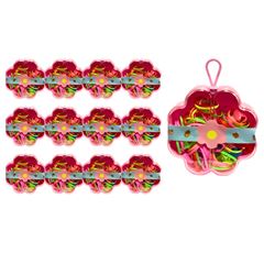 Conjunto Elastico Para Cabelo E Mini Piranhas DF400-RB6904-2