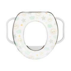 Redutor De Assento Pimpolho Acolchoado C/Alça Urso Unissex Cinza