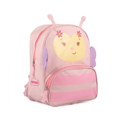Mochila Bichinho Pimpolho Feminina Abelha/Rosa