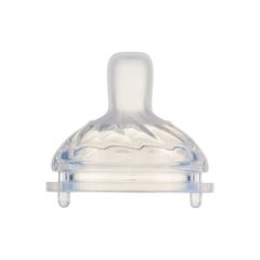 Kit Bico Para Mamadeira Pimpolho Serena  Fluxo 02 de 02 a 04 Meses