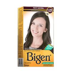 Tintura Permanente Cless Bigen 58 Preto Natural 6g