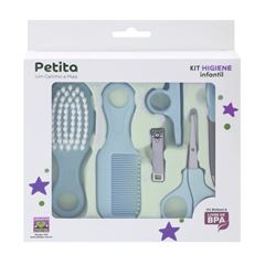 Kit Higiene Petita Cuidados Bebê Azul