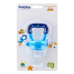 Alimentador Infantil Petita em Silicone Azul