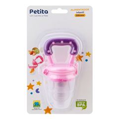 Alimentador Infantil Petita em Silicone Rosa