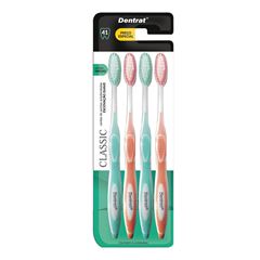 Kit Escova Dental Dentrat Adulto Classic Blisters C/4