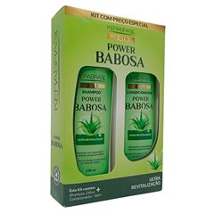 Kit Shampoo 230ml + Condicionador 190ml Kerabrasil Babosa