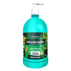 Sabonete Liquido Consentrado Dermacream Erva Doce 1Lt