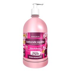 Sabonete Liquido Consentrado Dermacream Rosa Mosqueta 1Lt