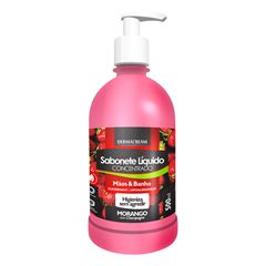 Sabonete Liquido Consentrado Dermacream Morango Com Champagne 500Ml
