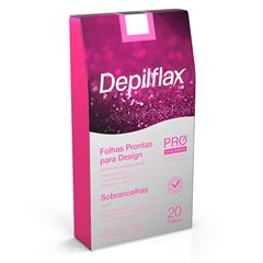 Folhas Prontas Depilflax Sobrancelhas Turquesa C/20Un