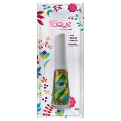 Esmalte Novo Toque Canarinho Glitter 8ml
