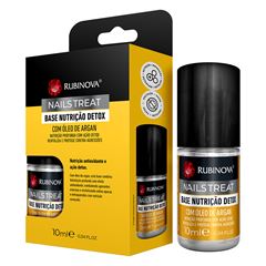 Base Unhas Rubinova Nutrição Detox Com Óleo de Argan 10Ml