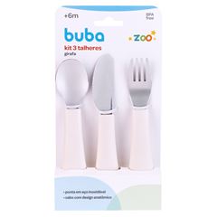 Kit Talher Buba Zoo Off White C/3