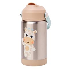 Copo Termico Buba Parede Dupla Com Canudo Zoo Girafa