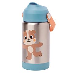 Copo Termico Buba Parede Dupla Com Canudo Zoo Cachorro
