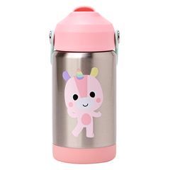 Copo Termico Buba Parede Dupla Com Canudo Zoo Unicornio