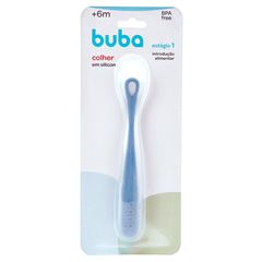Colher Buba Silicone Azul Escuro