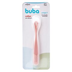 Colher Buba Silicone Rosa Escuro
