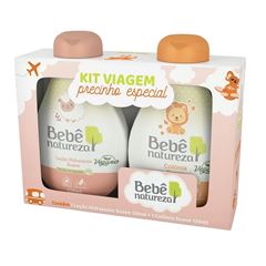 Kit Colônia + Loção Hidratante Bebê Natureza Suave 120/120ml