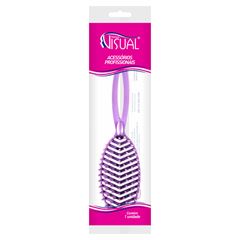 Escova Para Cabelo Novo Visual Oval Rigida