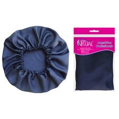 Touca Novo Visual Cetim Anti-Frizz One Size Azul