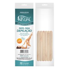 Papel Para Depilação Novo Visual TNT C/50 C/12 Espatulas
