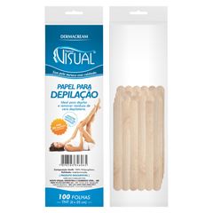 Papel Para Depilação Novo Visual TNT C/100 C/24 Espatulas