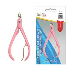 Alicate Para Cuticulas Nybc Cabo Plastico Elegance Rosa REF 273-RS