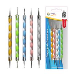 Conjunto Boleadores Nybc Para Decoração de Unhas C/5 REF CDU-002