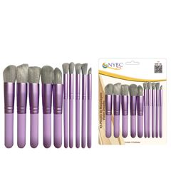 Kit Pinceis de Maquiagem Nybc Violet Dreams REF KPM-10L