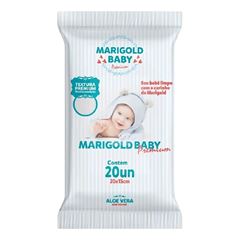 Toalhas Umedecidas Marigold Baby Premium Pocket Azul 20un